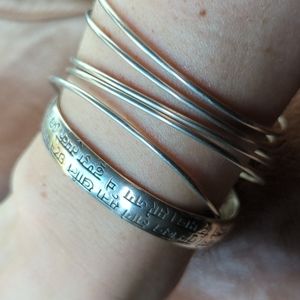 Me&Ro Sterling Silver Prabhugee Cuff